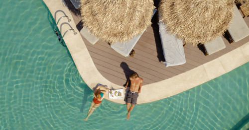 mitsis kos NORIDA bar pool drone couple 1 